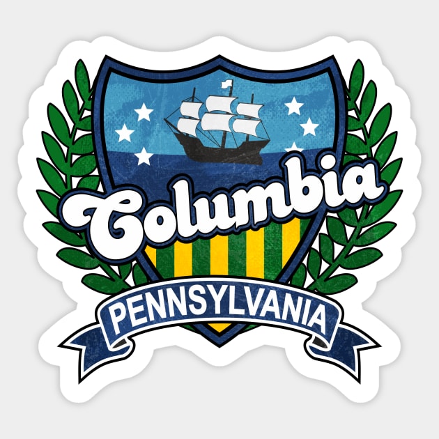 Columbia Pennsylvania Sticker by Jennifer